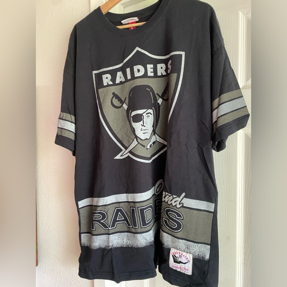 Fashion Oversized SS Tee Vintage Logo Oakland Raiders